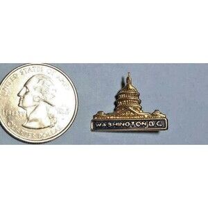 Vintage Washington D.C., The CAPITOL Building , Souvenir, Travel Pin